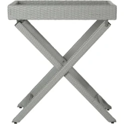 Bardia Patio Folding Tray Table - Safavieh -Safavieh Home Deals Store GUEST 0129de27 1c17 4b8a 9688 024e1d83ff18