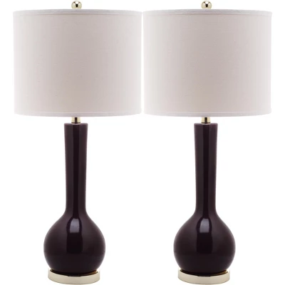 Mae Long Neck Ceramic Table Lamp (Set Of 2) - Safavieh 8 Mae Long Neck Ceramic Table Lamp (Set Of 2) - Safavieh - Image 8