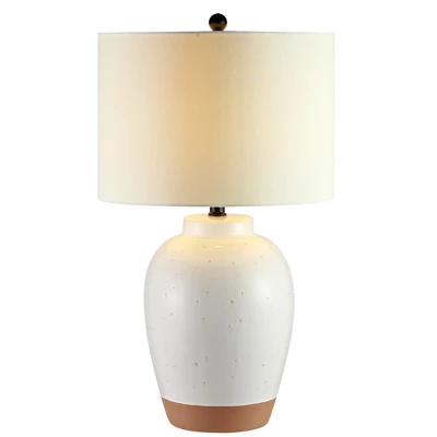 Portcia Table Lamp - Speckled Ivory Glaze - Safavieh 2 Portcia Table Lamp - Speckled Ivory Glaze - Safavieh - Image 2
