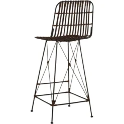 Minerva Wicker Bar Stool (Set Of 2) - Safavieh -Safavieh Home Deals Store GUEST 0686dd35 54e8 4e5f bf80 293112fb65e8