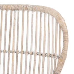 Lenu Rattan Accent Chair W/ Cushion - Grey White Wash/White/ Black - Safavieh -Safavieh Home Deals Store GUEST 08e98c9d 0a43 4d42 b5f7 6dddda43018d