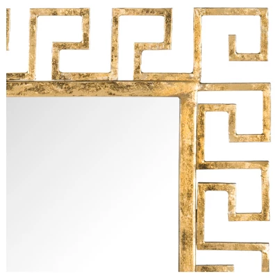 Square Calliope Greek Key Decorative Wall Mirror - Safavieh 1 Square Calliope Greek Key Decorative Wall Mirror - Safavieh