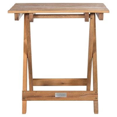 Pacifica 3pc Wood Patio Lounge Set - Teak Brown/Beige - Safavieh 2 Pacifica 3pc Wood Patio Lounge Set - Teak Brown/Beige - Safavieh - Image 2