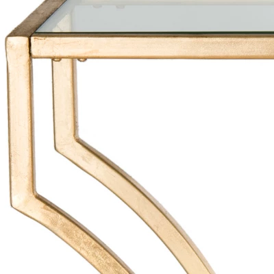 Alphonse Console - Gold/Glass - Safavieh 3 Alphonse Console - Gold/Glass - Safavieh - Image 3