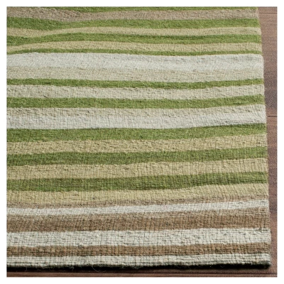 Alicante Green Stripe Woven Area Rug - Safavieh 1 Alicante Green Stripe Woven Area Rug - Safavieh
