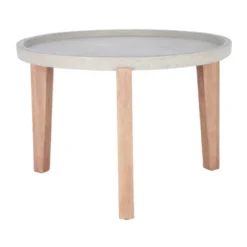Valton Side Table - Natural/Light Gray - Safavieh -Safavieh Home Deals Store GUEST 10940883 c206 4d17 9e60 bf0f995de8e7