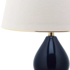 (Set Of 2) 26.5" Jill Double- Gourd Ceramic Lamp Navy (Includes CFL Light Bulb) - Safavieh -Safavieh Home Deals Store GUEST 1161bf6e a15a 4a14 9439 0061de6c05bd