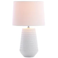 18" Stark Table Lamp White (Includes LED Light Bulb) - Safavieh 5 18" Stark Table Lamp White (Includes LED Light Bulb) - Safavieh -Safavieh Home Deals Store GUEST 184df6d2 0126 4f52 b653 ddc1edc4ed53