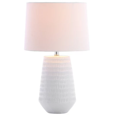 18" Stark Table Lamp White (Includes LED Light Bulb) - Safavieh 3 18" Stark Table Lamp White (Includes LED Light Bulb) - Safavieh - Image 3