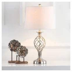 (Set Of 2) 26.8" Lattice Urn Table Lamp Nickel (Includes CFL Light Bulb) - Safavieh 6 (Set Of 2) 26.8" Lattice Urn Table Lamp Nickel (Includes CFL Light Bulb) - Safavieh -Safavieh Home Deals Store GUEST 1ab8ed99 b126 4f05 a0ff d40e96020a48