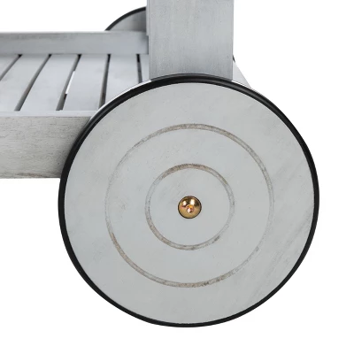 Orland Tea Trolley - Grey - Safavieh 5 Orland Tea Trolley - Grey - Safavieh - Image 5
