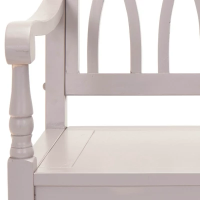 Benjamin Bench - Quartz Grey - Safavieh 3 Benjamin Bench - Quartz Grey - Safavieh - Image 3