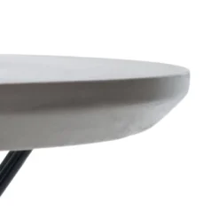 Darien Concrete Accent Table - Dark Grey - Safavieh