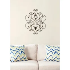 Ivy And Leaf Scroll Votive Wall Décor - Rustic Brown - Safavieh