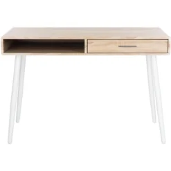 Jorja 1 Drawer 1 Shelf Desk - Safavieh -Safavieh Home Deals Store GUEST 394cad48 a8f0 4312 b4a8 9dbc39f6fe28