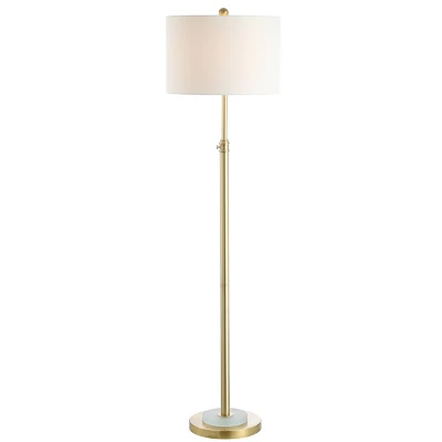Pierson Floor Lamp (Includes LED Light Bulb) Gold/White - Safavieh 2 Pierson Floor Lamp (Includes LED Light Bulb) Gold/White - Safavieh - Image 2