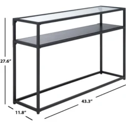 Ackley Console Table - Black - Safavieh -Safavieh Home Deals Store GUEST 4368fa94 35f5 44b8 a7c4 8b6488cc9cb9