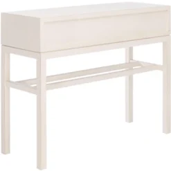 Ajana 2 Drawer Console - Distressed White W/Distressed White Drawer - Safavieh -Safavieh Home Deals Store GUEST 48765633 78be 4479 89d6 82bdc3048565