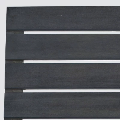 Geneva Wood Patio Rocking Chair - Gray - Safavieh 4 Geneva Wood Patio Rocking Chair - Gray - Safavieh - Image 4