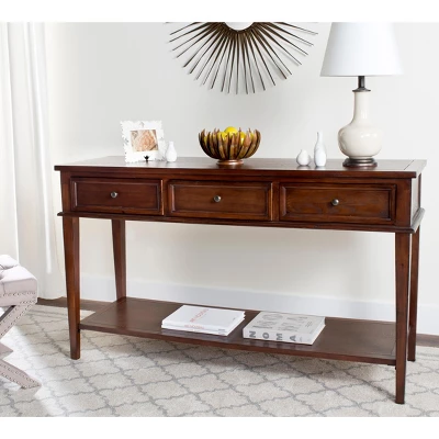 Manelin Console With Storage Drawers - Safavieh 1 Manelin Console With Storage Drawers - Safavieh