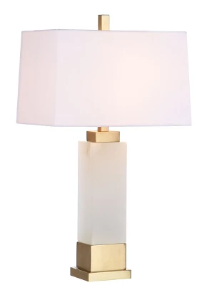 Rozella Alabaster 29.5-Inch H Table Lamp - White/Gold - Safavieh 2 Rozella Alabaster 29.5-Inch H Table Lamp - White/Gold - Safavieh - Image 2