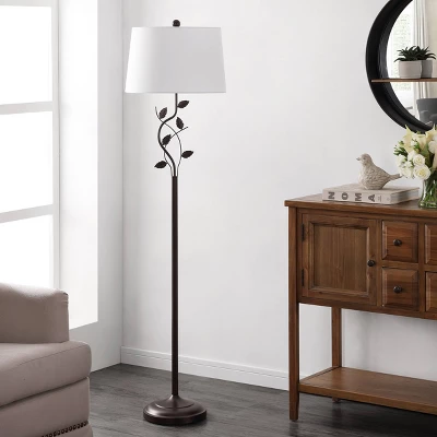 Rudy Iron Floor Lamp (Includes LED Light Bulb) Black - Safavieh 2 Rudy Iron Floor Lamp (Includes LED Light Bulb) Black - Safavieh - Image 2