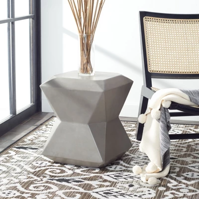 Conan Concrete Accent Stool - Safavieh 2 Conan Concrete Accent Stool - Safavieh - Image 2