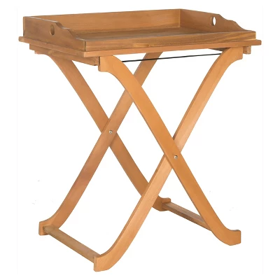 Covina Tray Table - Brown - Safavieh 1 Covina Tray Table - Brown - Safavieh