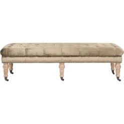 Barney Tufted Bench W/ Brass Nail Heads - Safavieh 13 Barney Tufted Bench W/ Brass Nail Heads - Safavieh -Safavieh Home Deals Store GUEST 6e3cb60d 1386 465f 9bb7 2825935c1c26