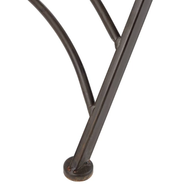 Belen 3pc Bistro Set - Black Rust - Safavieh 3 Belen 3pc Bistro Set - Black Rust - Safavieh - Image 3