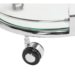 Lennon Acrylic Bar Trolley - Chrome - Safavieh -Safavieh Home Deals Store GUEST 79a2786e be8e 4f69 9ea0 9241115ecbe1