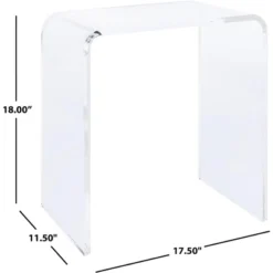 Pryor Acrylic Side Table - Clear - Safavieh -Safavieh Home Deals Store GUEST 79aede8c a7e7 432d a2a2 6df28a273914