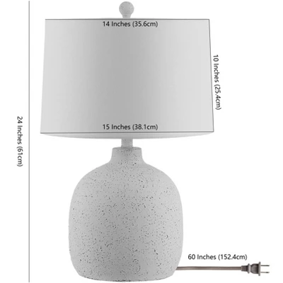 Veleri Table Lamp - White Speckle - Safavieh 2 Veleri Table Lamp - White Speckle - Safavieh - Image 2