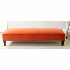 Safavieh Home Deals Store 35 Harlow Lounging Bench - Pumpkin - Safavieh