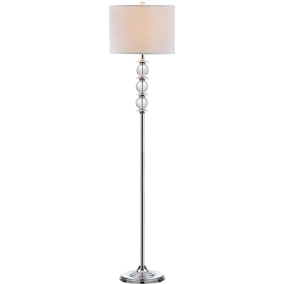 60" Riga Floor Lamp Clear/Chrome (Includes CFL Light Bulb) - Safavieh 3 60" Riga Floor Lamp Clear/Chrome (Includes CFL Light Bulb) - Safavieh - Image 3