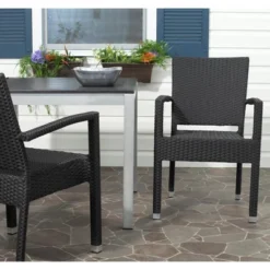 Kelda Stacking Arm Chair (Set Of 2) - Safavieh