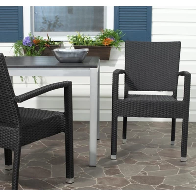 Kelda Stacking Arm Chair (Set Of 2) - Safavieh 1 Kelda Stacking Arm Chair (Set Of 2) - Safavieh