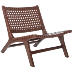 Luna Leather Woven Accent Chair - Safavieh 19 Luna Leather Woven Accent Chair - Safavieh -Safavieh Home Deals Store GUEST 81651aad d736 4e62 8248 483d71f0fca2