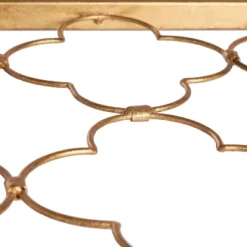 Hanzel Gold Leaf Glass Side Table - Gold - Safavieh -Safavieh Home Deals Store GUEST 82fa85e3 f941 422b 8f41 c358cd1fe745