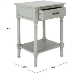 Ryder 1 Drawer Accent Table - Safavieh -Safavieh Home Deals Store GUEST 86a19da8 0e43 4bc5 8e43 ce4e1cfb20f2