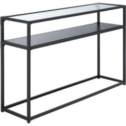 Ackley Console Table - Black - Safavieh -Safavieh Home Deals Store GUEST 873f417e ad69 4c64 b28a 6ffed3519934