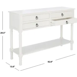 Haines 4 Drawer Console Table - Safavieh -Safavieh Home Deals Store GUEST 885377f5 68fe 46d8 beca 22021e4d9401