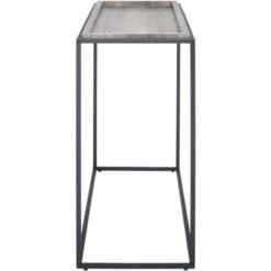 Andey Console Table - Brown/Black - Safavieh -Safavieh Home Deals Store GUEST 8a828599 0a06 49f3 9741 55fb2d06ba69