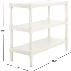 Rafiki 3 Shelf Console Table - Distressed White - Safavieh 13 Rafiki 3 Shelf Console Table - Distressed White - Safavieh -Safavieh Home Deals Store GUEST 8cb25348 9de1 4717 bf30 f554f257f41d