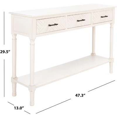 Peyton 3 Drawer Console Table - Safavieh 5 Peyton 3 Drawer Console Table - Safavieh - Image 5