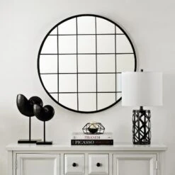 Simmie Mirror - Black - Safavieh