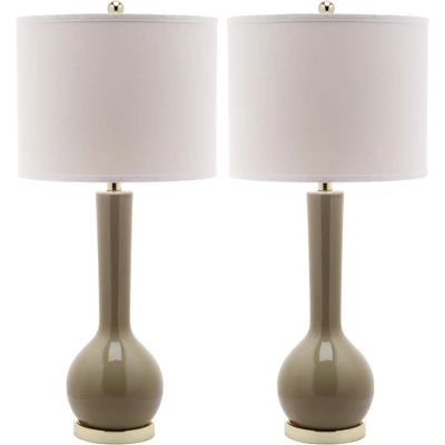 Mae Long Neck Ceramic Table Lamp (Set Of 2) - Safavieh 9 Mae Long Neck Ceramic Table Lamp (Set Of 2) - Safavieh - Image 9