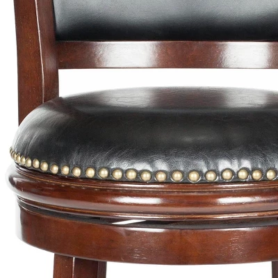 Brockway Swivel Bar Stool - Cappuccino/Black - Safavieh 3 Brockway Swivel Bar Stool - Cappuccino/Black - Safavieh - Image 3