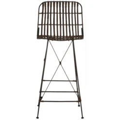 Minerva Wicker Bar Stool (Set Of 2) - Safavieh -Safavieh Home Deals Store GUEST a53ec0b8 107d 4964 a5c5 e4137f0eb5a0