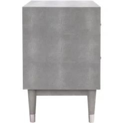 Jodie Faux Shagreen Nightstand - Grey/Silver - Safavieh 10 Jodie Faux Shagreen Nightstand - Grey/Silver - Safavieh -Safavieh Home Deals Store GUEST ae04b901 d4e8 4bfe a039 8379e2c72c1e